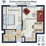 Inselkoje - Gemuetliche Familienfreundliche 2 Apartament *